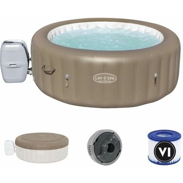 Bestway - Jacuzzi - Lay-Z-Spa - Palm Springs AirJet - Gonflable - Spa y compris accessoires - Ø196cm - Beige