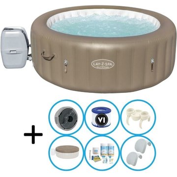 Bestway Jacuzzi Lay-Z-Spa Palm Springs AirJet avec accessoires - Beige