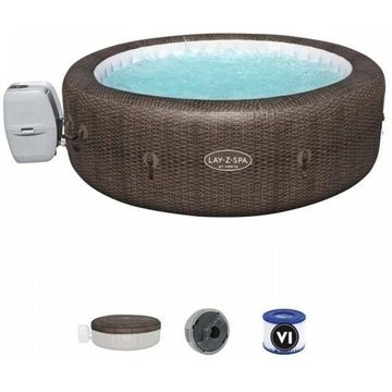 BESTWAY Spa gonflable Lay-Z-Spa St Moritz, 5-7 places, diamètre 216 x 71 cm, 180 jets d'air