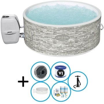 Bestway - Spa Jacuzzi Lay-Z-Spa Vancouver Plus - y compris le pack d'entretien - Gris