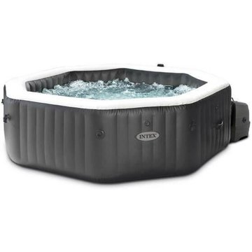 Spa gonflable Intex Carbone - 201 x 71 cm - 4 places - Carré
