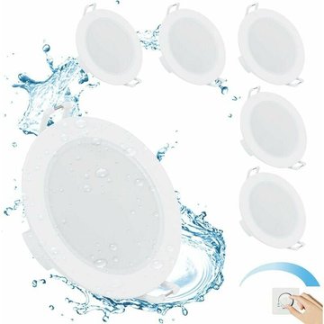 Spot Led Encastrable Dimmable, 3W 4000K Blanc Naturel, IP65 Plafonnier Led Salle de Bain, Spot Led Extra Plat 35mm, Diamètre du Trou Φ68-80mm, AC230V