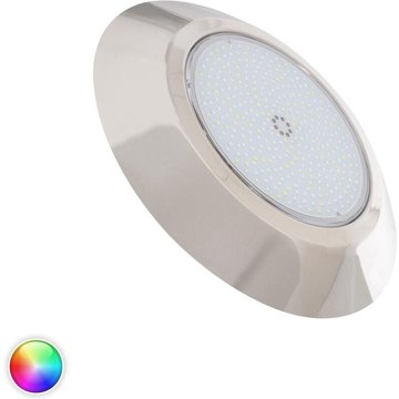 Spot LED piscine LEDKIA en saillie inox RGBW submersible 12V DC IP68 24W