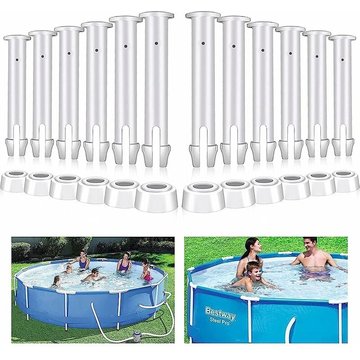 Tanabata - Sunshine smile Lot de 12 pièces de rechange pour piscine - Longueur : 5,6 cm - Broches goupille - Pièces de rechange pour piscine