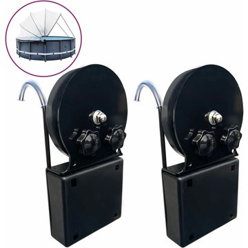 Support Vidaxl pour dôme de piscine en acier