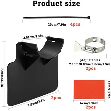 Support de Tuyau de Piscine, 2 pcs Support pour Tuyau d'eau de Piscine, Accessoire de Piscine, Support pour Tuyau Deau de Piscine 38mm, Outils de