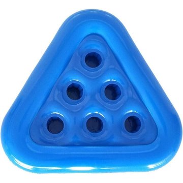 Support gonflable pour bière-pong - Jeu de piscine - Dessous de verre gonflable en triangle - Porte-gobelet - Sous-verre - Table de jeu flottante
