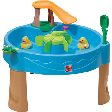 Step2 - Table d'eau Duckpond pour Enfants avec Kit d'Accessoires de 6 Pièces, Table d'Activité / Jouet pour le Jardin - Jaune