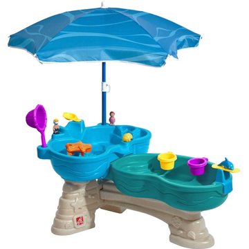 Step2 - Spill & Splash Seaway Piscine Table d'eau pour Enfants avec Kit d'Accessoires de 11 Pièces Table d'activité