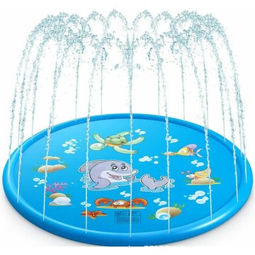 Bares - Tapis anti-éclaboussures gonflable 150CM Sprinkle & Splash Play Mat Toys Summer Spray Toys Jouets aquatiques extérieurs/intérieurs pour
