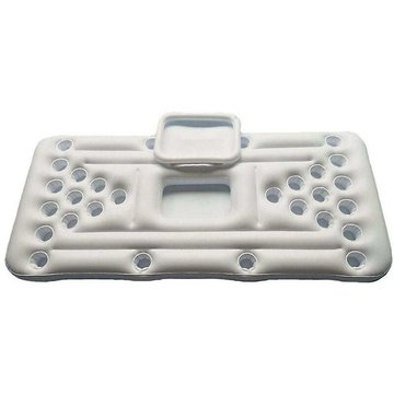 Tapis de piscine Beer Pong, matelas de piscine gonflable à rangée flottante 28 tasses trou
