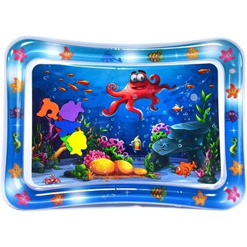 MRETERNEL - Tapis d'Eau Gonflable pour Bébé, Tapis de Jeu Ventre Jouets sensoriels Jouet Bebe Tapis de Jeu Gonflable en PVC étanche pour stimuler la piscine