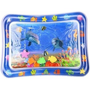 Tapis d'eau Gonflable, Tapis d'eau pour Le Ventre Gonflable pour BéBé Tapis Eveil Eau De Jeu Gonflable Jouets Sensoriels pour BéBé Nourrissons Et