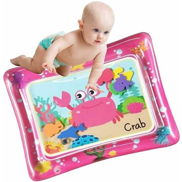 Tapis d'Eau WAHAISON Tapis de Jeu Gonflable pour la Piscine Tapis Tactile pour le Ventre des Bébés et des Tout-Petits, Jouets pour Bébés, Intérieur et Extérieur