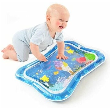 Tapis Eau Gonflable Bebe, ,Time Water Mat,Tapis Bebe Jouet Bebe 3 6 9 12 Mois Amusement D'activité