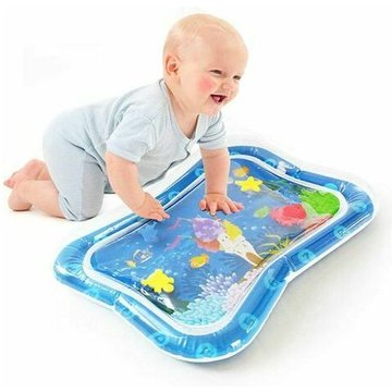 Tapis Eau Gonflable Bebe, ,Time Water Mat,Tapis Bebe Jouet Bebe 3 6 9 12 Mois Amusement D'activité
