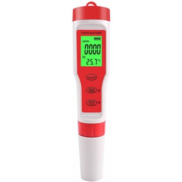 Tds Meter 4-en-1 Stylo testeur d'eau numérique TUMALAGIA avec mesure de température pH TDS EC Haute précision 1-19999ppm et 0-14 pH Range pour piscine