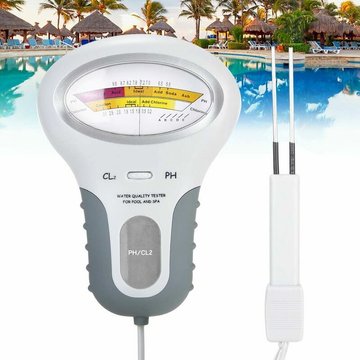 Tumalagia - Testeur de Chlore, pH & Cl2 - Moniteur de Niveau d'Eau pour Piscines et Spas - avec Sonde