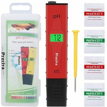 Testeur de PH-mètre 0,01 résolution numérique automatique PH mètre hydroponique stylo avec écran LCD grand rétro-éclairé pour cuisine, aquarium,
