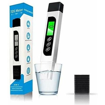 Testeur de qualité de l'eau WAHAISON, compteur TDS EC précis et stylo de test de température avec écran LCD rétro-éclairé pour l'eau potable, hydroponie et piscine