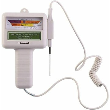 Testeur de Qualité de l'eau, Testeur PH Mètre Électronique Compteur de Chlore Portable PH mètre de Haute Précision pour l'eau Potable, la Culture
