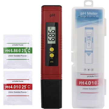 Testeur de qualité de l'eau Boom, Testeur pH-mètre électronique, TDS&EC Mètre Température, Auto Calibration, TDS, pH, EC et Température 4 en 1 Set pour piscine
