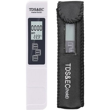 Testeur digital multifonctionnel 3 en 1 Boom TDS mètre EC et température avec grand écran digital LCD pour piscine, convient pour le contrôle de la qualité de l'eau