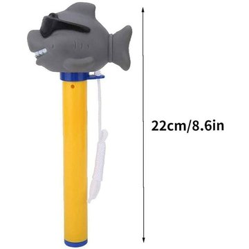 Llove - Thermomètre de piscine Indicateur de température forme Cartoon Shark avec chaîne pour piscine Spa bain à remous étang