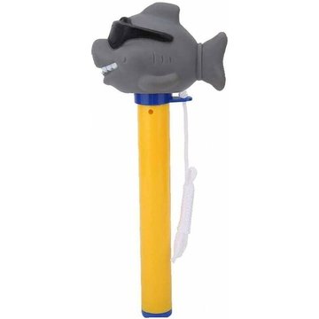 Thermomètre de piscine SONIATKIA Indicateur de température forme Cartoon Shark avec chaîne pour piscine, Spa, bain à remous, étang