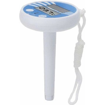 Thermomètre de piscine KINARITO Indicateur de température numérique avec énergie solaire et chaîne pour piscine, spa, bain à remous, étang