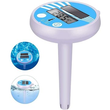 Thermomètre de piscine numérique solaire flottant XINUY