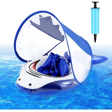 Bouée pour bébé, bébé à Apprendre à Nager Bouée de Natation Gonflable Bébé Anneaux de Natation Flottante, 3-36 Mois - Bleu - Tolletour