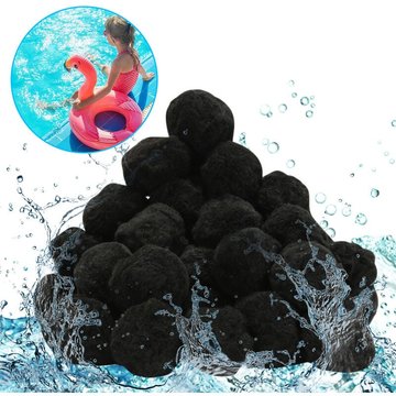 Filter Balls 2100 g, balles filtrantes piscine pour filtre à sable-Noir - Tolletour