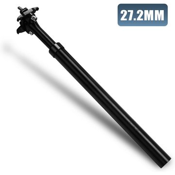 TolleTour Tige de Selle Longue 31.6mm 350mm VTT BMX Tige de Selle Longue Piste de Selle pour Voie Fixe Fixie - Noir