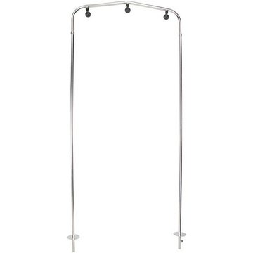 Tunnel de douche pour l'entrée de la piscine avec 3 pommeaux de douche, en acier inoxydable - AstralPool