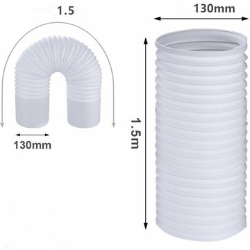 Tuyau de climatiseur mobile allongé TUMALAGIA, tuyau d'échappement de piscine, climatiseur portable résistant à la chaleur et à la corrosion, adapté aux climatiseurs