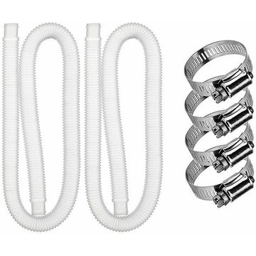 Tuyau De Filtre De Remplacement 2 Pcs Pour Piscine En Pvc De Qualite Superieure, 1,25 X 59 Pouces Avec Ruban Adhesif Fonctionne Avec Toutes Les