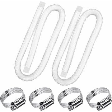 Tanabata - Tuyau de Rechange pour Piscine de 1,25 po de diamètre pour piscines Hors Terre, Piscine avec Pince métallique pour Pompe de Filtre ou