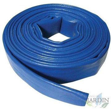 AstralPool - Tuyau de refoulement 50mm 5 mètres pour l'évacuation de l'eau de piscine, PVC polyester bleu Layflat Rubber for Fire and Pools