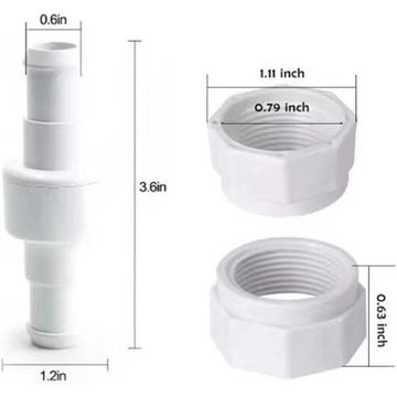 RAPANDA - Tuyau pivotant + écrou de rechange pour nettoyeur de piscine Polaris 180 280 380 D20 D-20 C15