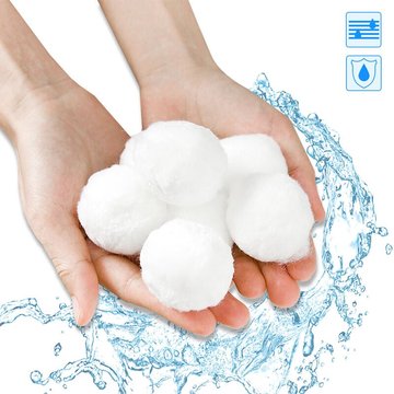 UISEBRT - Balles filtrantes pour piscine - 1400 g - Pour système de filtration à sable - Remplace 25 kg de sable filtrant, convient pour la piscine