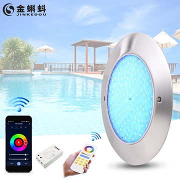 ER-SIICE Lumière murale ultra-mince LED pour piscine en acier inoxydable à trou ouvert, éclairage de paysage extérieur sous-marin