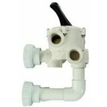 Vanne 6 voies 1,5 pouces AstralPool avec raccords pour filtre à sable Jupiter pour piscine - fabrication avant 2007