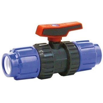 Vanne plastique 1/4 tour compression Ø40 piscine AstralPool