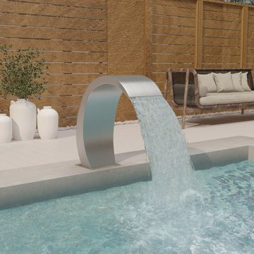 Vidaxl - Fontaine de piscine 22x60x70 cm Acier inoxydable 304