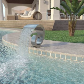 Fontaine de piscine d'étang en acier inoxydable 50 x 30 x 53 cm Argenté - Vidaxl