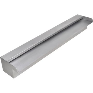 Lame d'eau rectangulaire 60 cm Acier inoxydable pour piscine - Vidaxl
