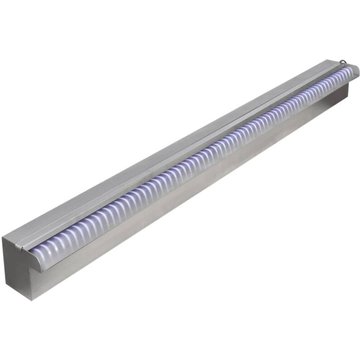 Vidaxl - Lame d'eau rectangulaire à LED 90 cm en acier inoxydable pour piscine