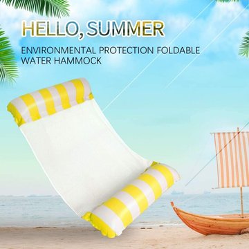 1PiècesFlottantes Hamac Gonflable Bouées et matelas gonflables Hamac Flottant Chaise longue de piscine Flottantes Portable Flotteur Gonflable Piscine