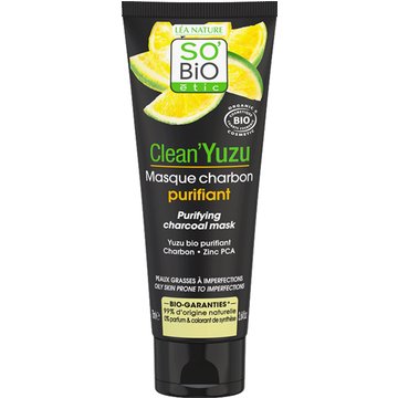 Clean'Yuzu Maschera Viso al Carbone Attivo